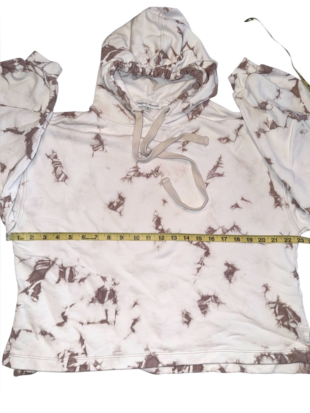 Rebecca Minkoff Women's Oversized Rosie Hoodie an Khaki Beach XS Orig $118 - Picture 6 of 8